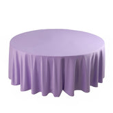 Scuba Round 108" Tablecloth Lavender Lilac - Wrinkle Free & Stain Resistant Table Cover