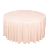 Scuba Round 120" Tablecloth Blush - Wrinkle Free & Stain Resistant Seamless Table Cover