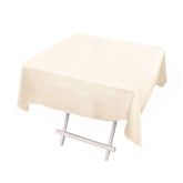 Scuba Square 54"x54" Tablecloth Beige - Wrinkle Free & Stain Resistant Table Cover
