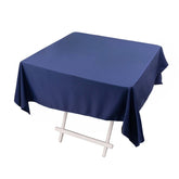 Scuba Square 54"x54" Tablecloth Navy Blue - Wrinkle Free & Stain Resistant Table Cover