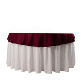 Scuba Round 70" Tablecloth Burgundy - Wrinkle Free & Stain Resistant Table Cover