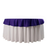 Scuba Round 70" Tablecloth Purple - Wrinkle Free & Stain Resistant Table Cover
