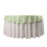 Scuba Round 70" Tablecloth Sage Green - Wrinkle Free & Stain Resistant Table Cover