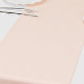 Scuba Polyester 12"x108" Table Runner Blush - Wrinkle-Free Table Linen