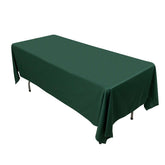 Scuba Rectangular 60"x102" Tablecloth Hunter Emerald Green - Wrinkle Free & Stain Resistant Table Cover