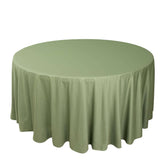 Scuba Round 120" Tablecloth Dusty Sage Green - Wrinkle Free & Stain Resistant Seamless Table Cover