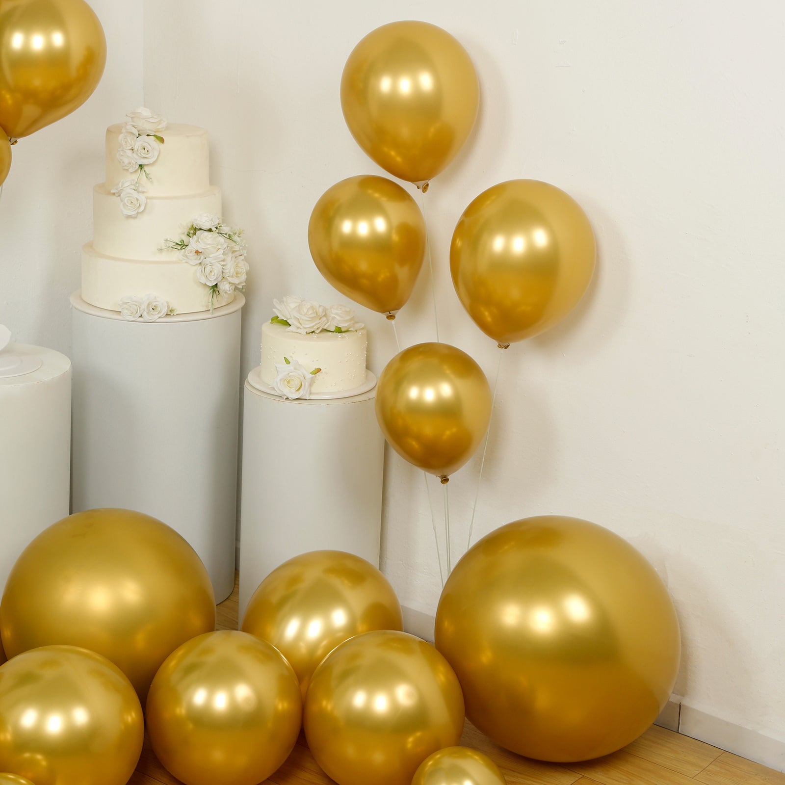 Set of 110 Gold Balloon Garland Kit – Biodegradable Extra Strong Latex Balloons for Party Arch Décor