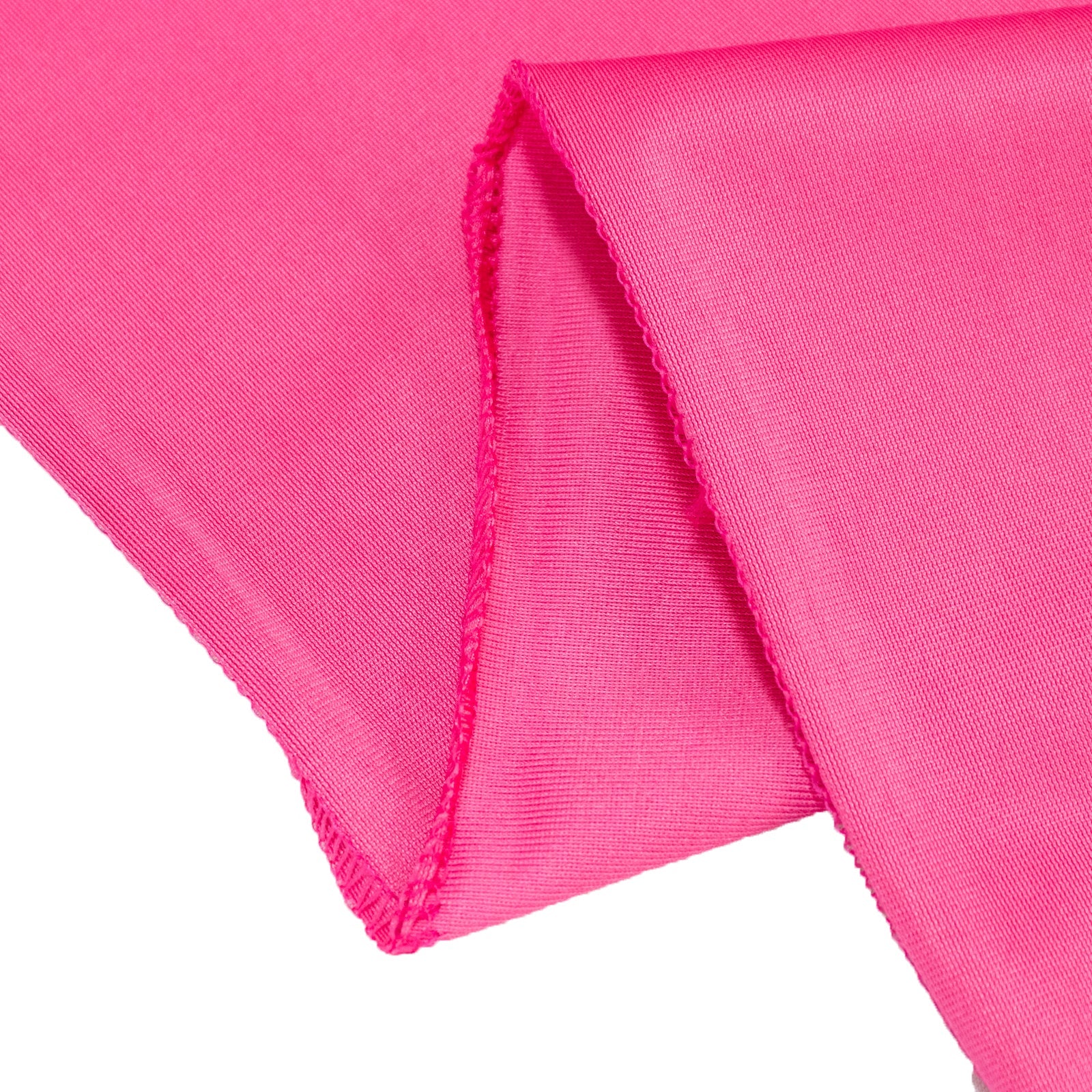 Scuba Polyester 12"x108" Table Runner Fuchsia - Wrinkle-Free Table Linen