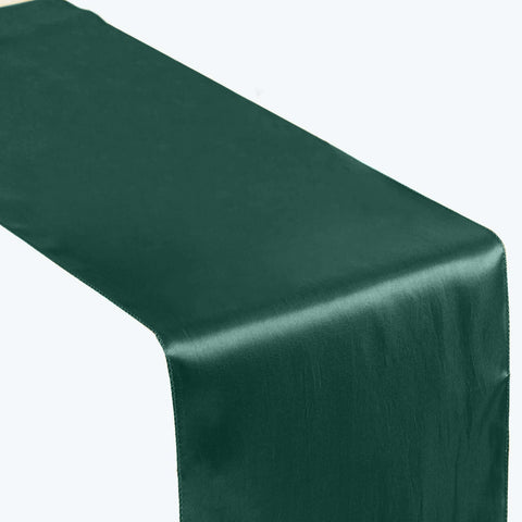 Satin 12"x108" Table Runner Hunter Emerald Green - Stylish Table Linen