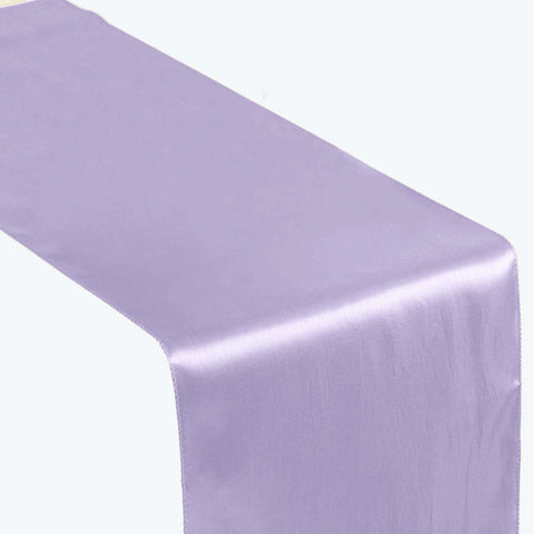 Satin 12"x108" Table Runner Lavender - Stylish Table Linen