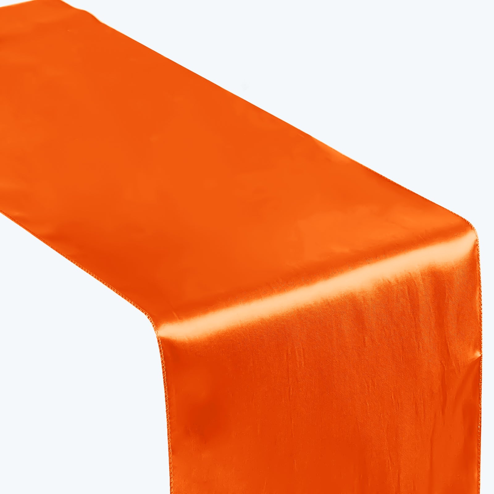 Satin 12"x108" Table Runner Orange - Stylish Table Linen