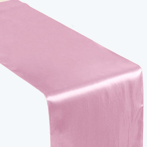 Satin 12"x108" Table Runner Pink - Stylish Table Linen