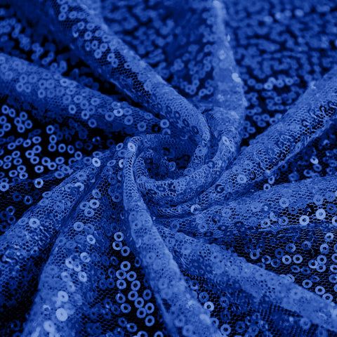 Sequin 60"x126" Rectangle Tablecloth Royal Blue - Glittering Finish Table Cover