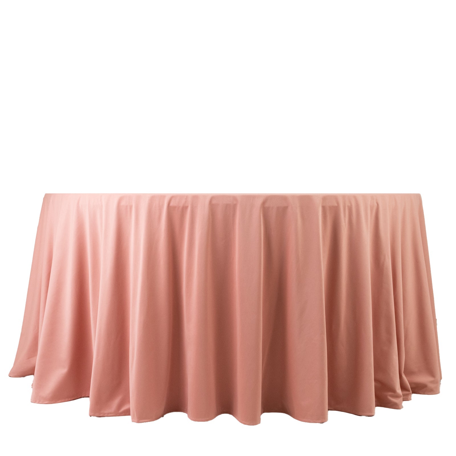 Scuba Round 120" Tablecloth Dusty Rose - Wrinkle Free & Stain Resistant Seamless Table Cover