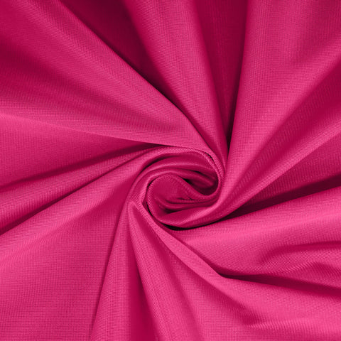 Scuba Round 132" Tablecloth Fuchsia - Wrinkle Free & Stain Resistant Seamless Table Cover