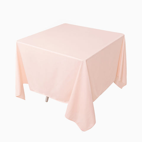 Scuba Square 70"x70" Tablecloth Blush - Wrinkle Free & Stain Resistant Table Cover