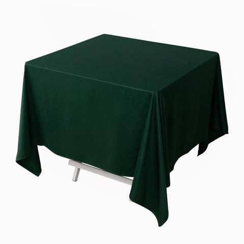 Scuba Square 70"x70" Tablecloth Hunter Emerald Green - Wrinkle Free & Stain Resistant Table Cover