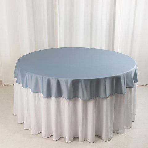 Scuba Round 70" Tablecloth Dusty Blue - Wrinkle Free & Stain Resistant Table Cover