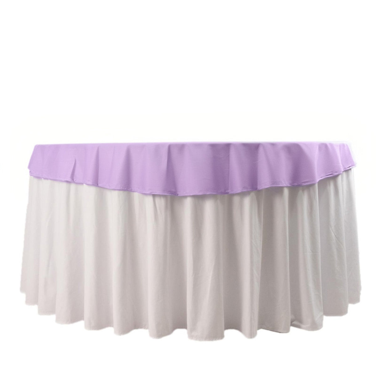 Scuba Round 70" Tablecloth Lavender Lilac - Wrinkle Free & Stain Resistant Table Cover