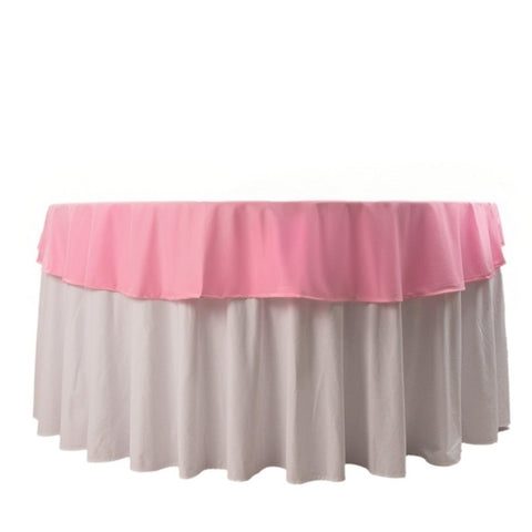 Scuba Round 70" Tablecloth Pink - Wrinkle Free & Stain Resistant Table Cover