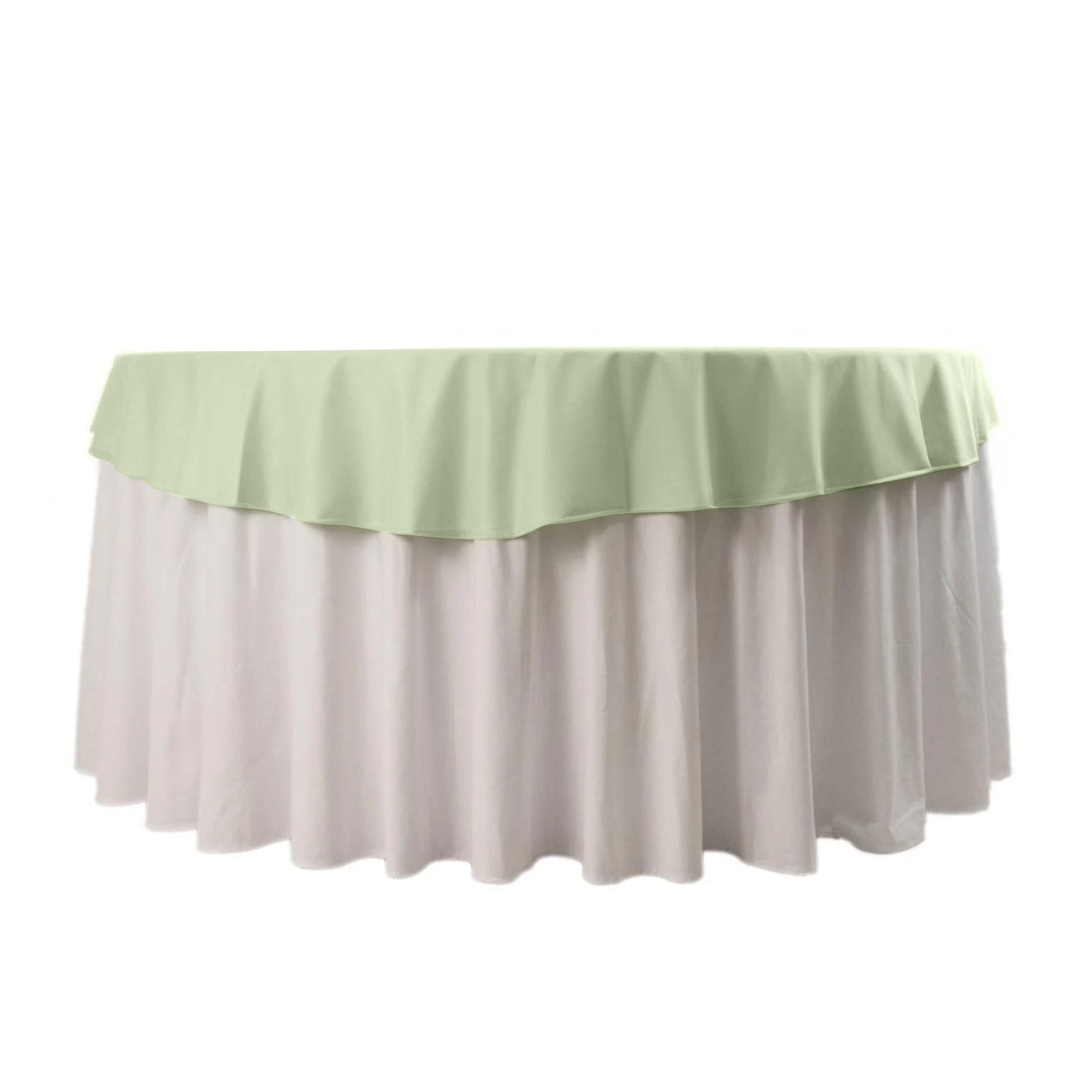 Scuba Round 70" Tablecloth Sage Green - Wrinkle Free & Stain Resistant Table Cover