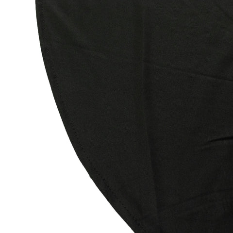 Scuba Rectangular 90"x132" Tablecloth Black with Rounded Corners – Seamless, Wrinkle Free & Stain Resistant Table Cover