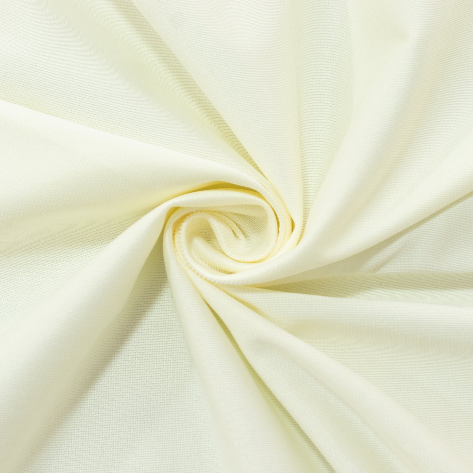 Scuba Rectangular 90"x132" Tablecloth Ivory with Rounded Corners – Seamless, Wrinkle Free & Stain Resistant Table Cover