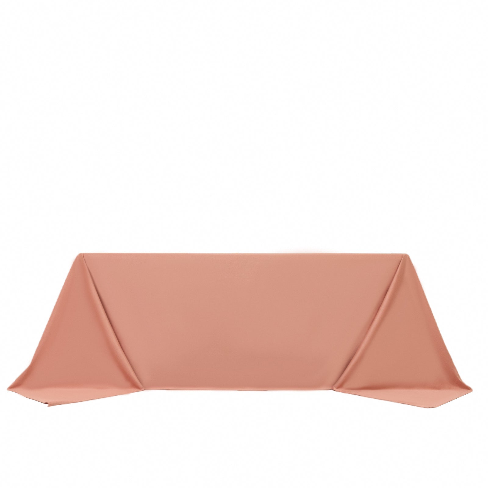 Scuba Rectangular 90"x132" Tablecloth Dusty Rose - Wrinkle Free, Stain Resistant & Seamless Table Cover