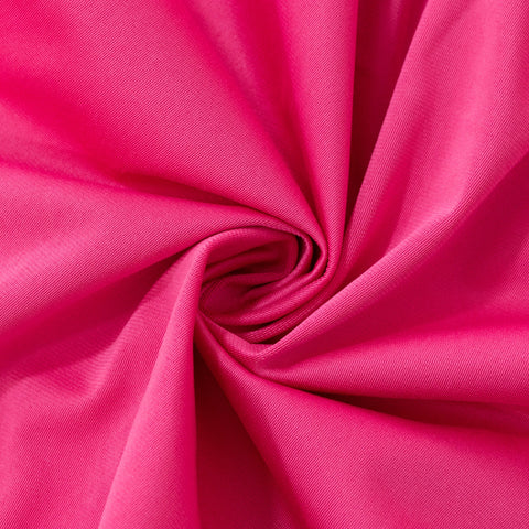 Scuba Rectangular 90"x132" Tablecloth Fuchsia - Wrinkle Free, Stain Resistant & Seamless Table Cover