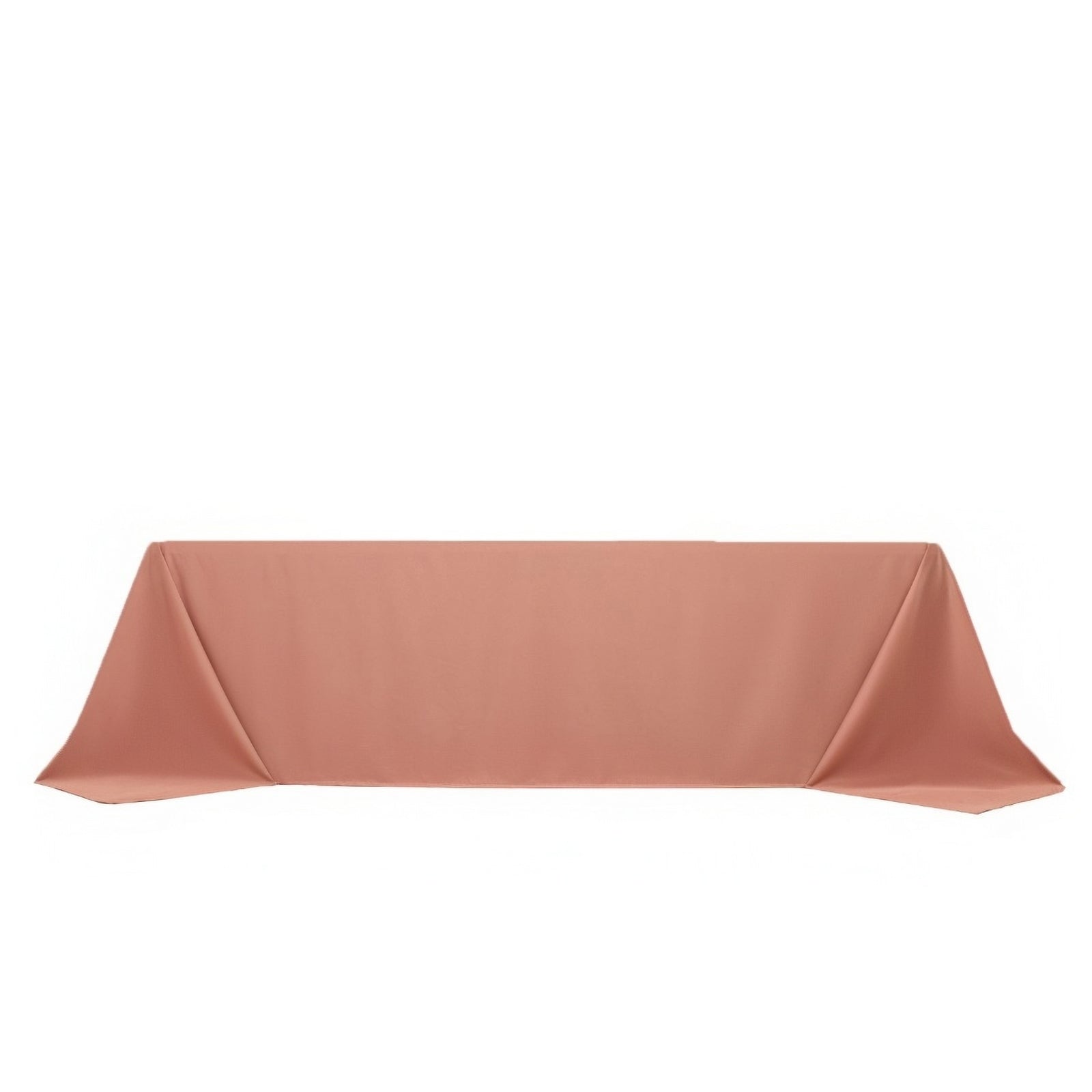 Scuba Rectangular 90"x156" Tablecloth Dusty Rose - Wrinkle Free, Stain Resistant & Seamless Table Cover