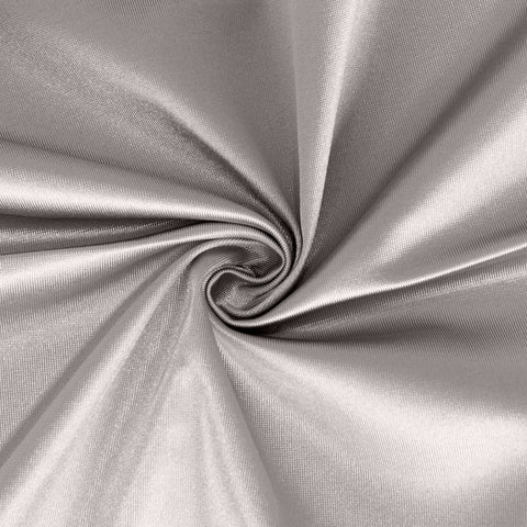 Scuba Round 120" Tablecloth Shimmering Silver - Wrinkle Free, Stain Resistant & Seamless Table Cover