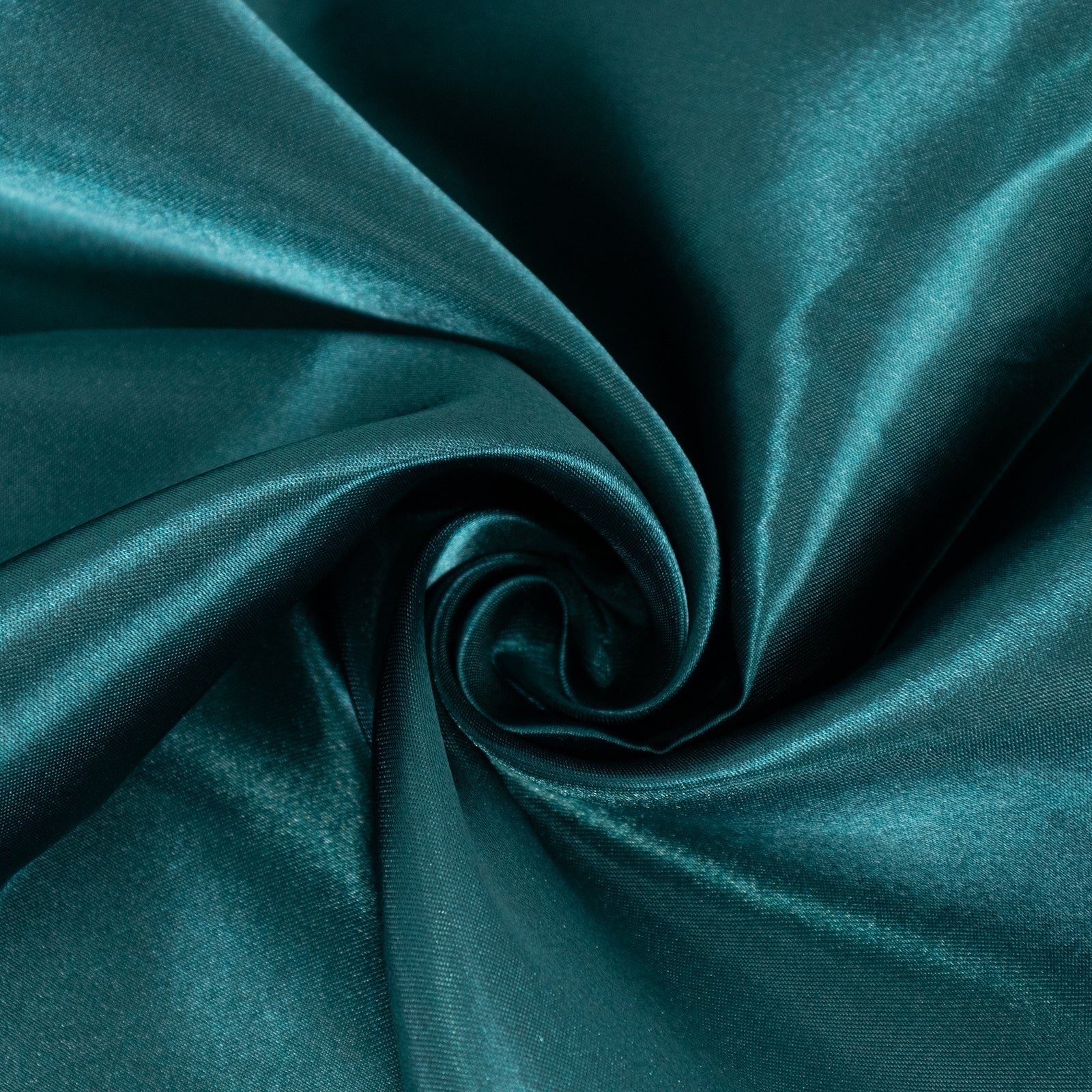 Satin 132" Round Tablecloth Peacock Teal - Stylish Seamless Table Cover