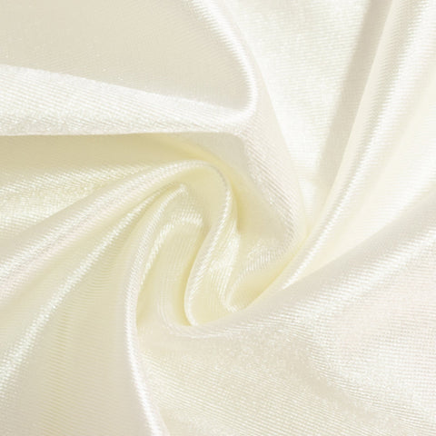 Scuba Rectangular 90"x156" Tablecloth Shimmering Pearl White - Wrinkle Free & Stain Resistant Seamless Table Cover