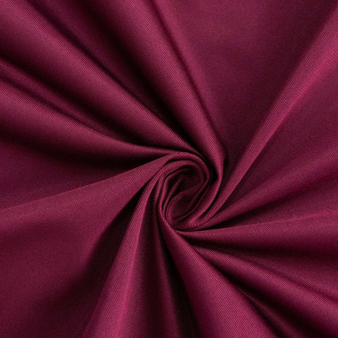 Scuba Rectangular 60"x102" Tablecloth Burgundy - Wrinkle Free & Stain Resistant Table Cover