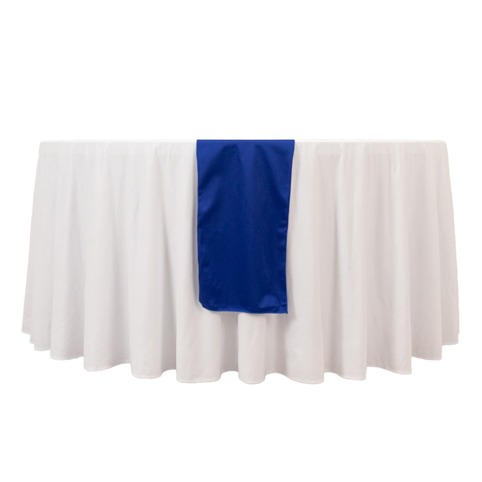 Scuba Polyester 12"x108" Table Runner Royal Blue - Wrinkle-Free Table Linen