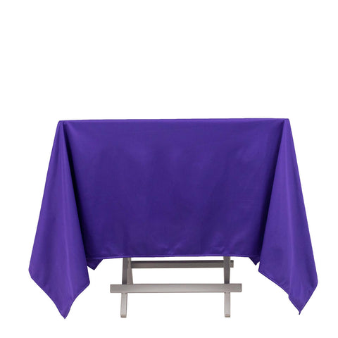 Scuba Square 70"x70" Tablecloth Purple - Wrinkle Free & Stain Resistant Table Cover