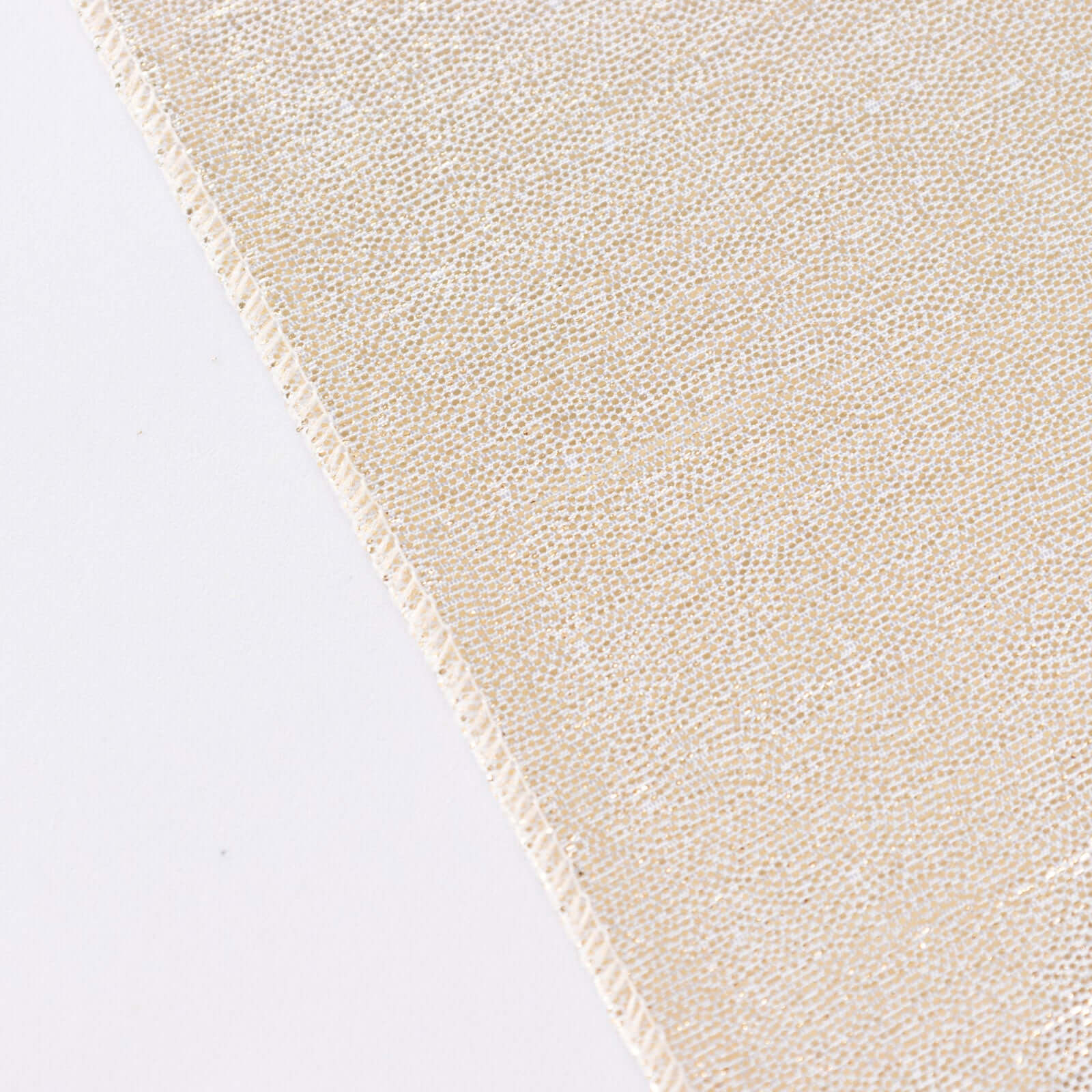 Sequin Dots Polyester 60"x126" Rectangle Tablecloth Shimmering Beige - Wrinkle Free & Sparkling Table Cover