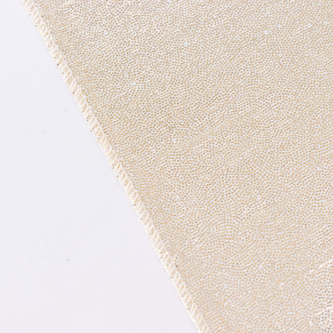 Sequin Dots Polyester 60"x126" Rectangle Tablecloth Shimmering Beige - Wrinkle Free & Sparkling Table Cover