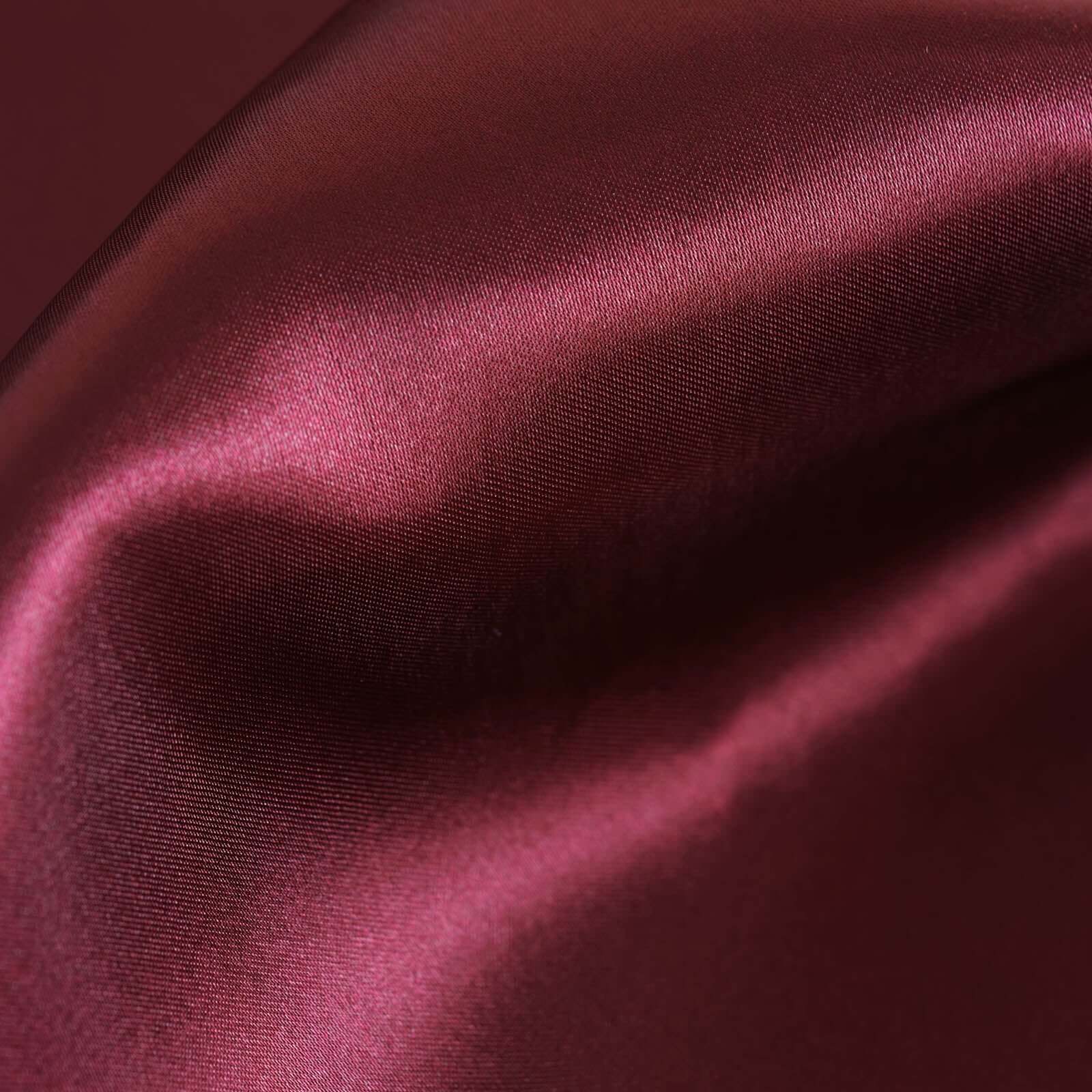 Satin 12"x108" Table Runner Burgundy - Stylish Table Linen