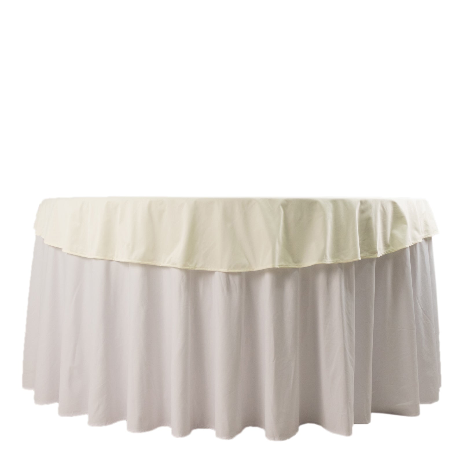Scuba Round 70" Tablecloth Ivory - Wrinkle Free & Stain Resistant Table Cover