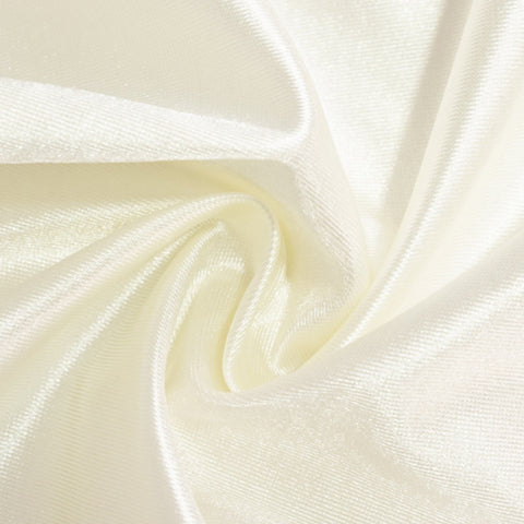 Scuba Square 70"x70" Tablecloth Shimmer Pearl White - Wrinkle Free & Stain Resistant Table Cover for Weddings and Parties