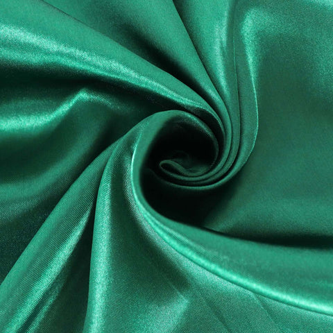 Satin 108" Round Tablecloth Hunter Emerald Green - Smooth and Lustrous Table Cover