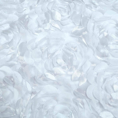 Satin Rosette Chair Cover for Banquet Chairs White - Stylish Stretch Fitted Slip-On Design for Sophisticated Gatherings