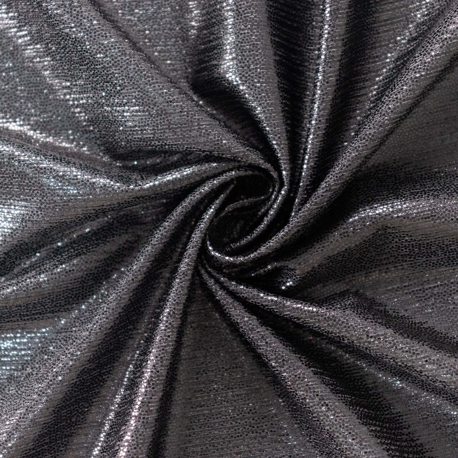 Sequin Dots Polyester 60"x126" Rectangle Tablecloth Shimmering Black - Wrinkle Free & Sparkling Table Cover