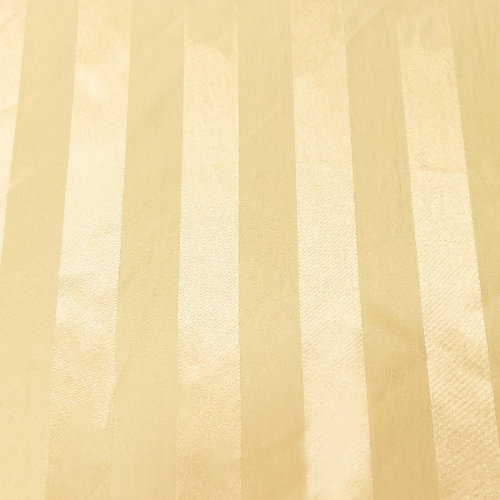 Satin 12"x108" Table Runner Champagne - Stripe Table Decor