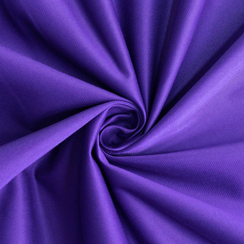 Scuba Rectangular 90"x156" Tablecloth Purple - Wrinkle Free, Stain Resistant & Seamless Table Cover