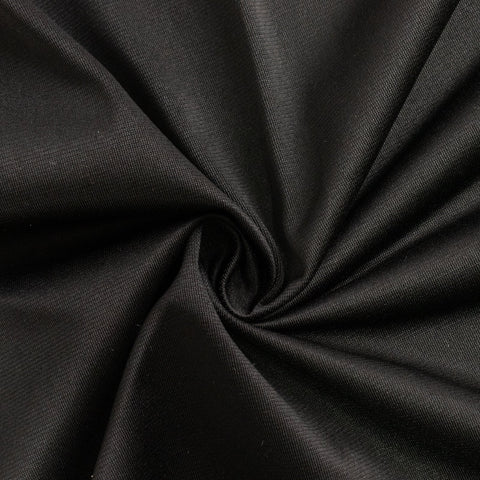 Scuba Round 90" Tablecloth Black - Wrinkle Free & Stain Resistant Table Cover for Weddings and Banquets