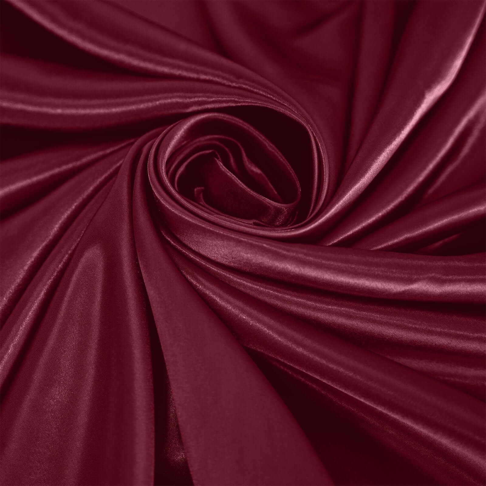 Satin 120" Round Tablecloth Burgundy - Stylish Seamless Table Cover