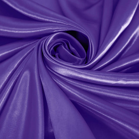 Satin 120" Round Tablecloth Purple - Stylish Seamless Table Cover
