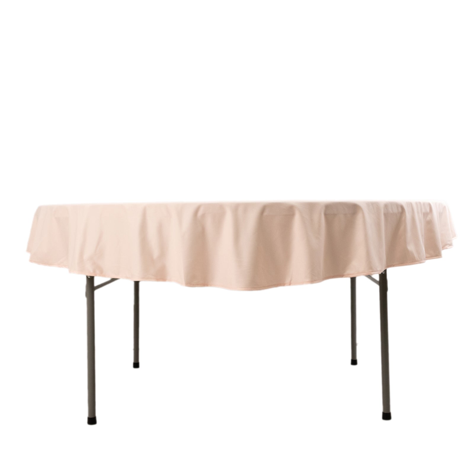 Scuba Round 70" Tablecloth Blush - Wrinkle Free & Stain Resistant Table Cover